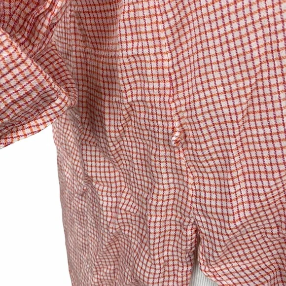 C&C California Raspberry Gingham Print Button Down Shirt - Picture 3 of 14
